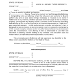 Free Texas General Financial Power Of Attorney Form