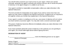 Free Utah Durable Statutory Power Of Attorney Form