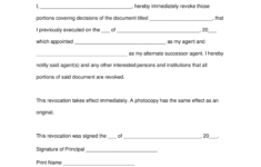 Free Utah Revocation Of Power Of Attorney Form Word