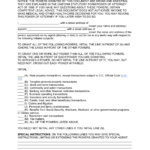 Free Washington D C General Power Of Attorney Form PDF