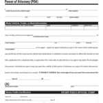 Free West Virginia Motor Vehicle Power Of Attorney Form