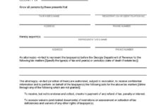georgia tax power of attorney form 2 pdf pdf format e Georgia Tax Power Of Attorney Form 2 PDF PDF Format E