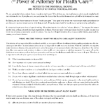 Illinois Medical Power Of Attorney Fillable PDF Free