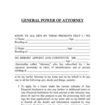 Letter Of Attorney Free Printable Documents Power Of
