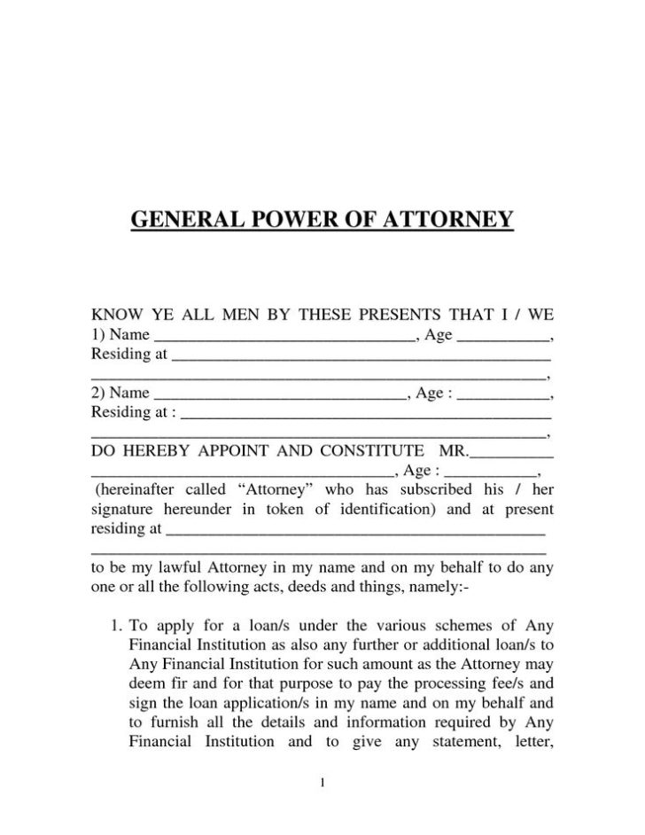 Where Can I Get Power Of Attorney Forms Free