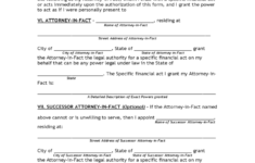 Limited Power Of Attorney Form Florida Free Download