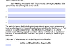 Limited Special Power Of Attorney Forms PDF Templates