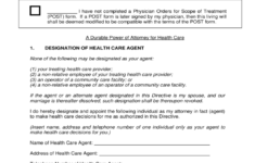 Living Will And Durable Power Of Attorney For Health Care