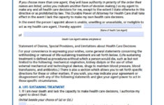 New Hampshire Medical Power Of Attorney Form Power Of