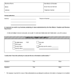New Mexico Tax Power Of Attorney Form ACD 31102 EForms