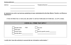new mexico tax power of attorney form acd 31102 eforms New Mexico Tax Power Of Attorney Form ACD 31102 EForms