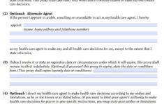 New York Medical Power Of Attorney Form Health Care