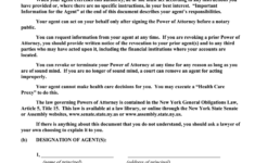 NY Bar Association Statutory Short Form Power Of Attorney