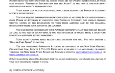 NYSBA Power Of Attorney Statutory Short Form Complete