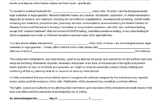 Power Of Attorney For Minor Child Form 7 Free Templates