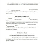 Power Of Attorney Form Free Printable Power Of Attorney