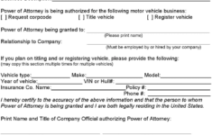 Power Of Attorney Form Nj Dmv Makotidesigns