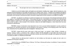 Power Of Attorney Medical Child Free Printable Documents