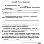Sample Limited Power Of Attorney Form Mous Syusa