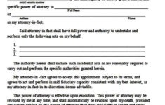 Sample Limited Power Of Attorney Form Mous Syusa