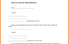 Simple Power Of Attorney Form Template SampleTemplatess