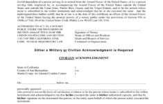 Special Military Power Of Attorney Form Free Download