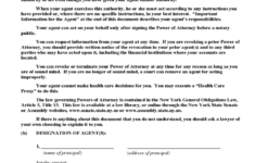 Statutory Short Form Power Of Attorney New York Free