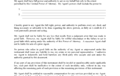 Temporary Power Of Attorney Fillable PDF Free