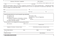 Tennessee Vehicle Power Of Attorney Form RV F1311401