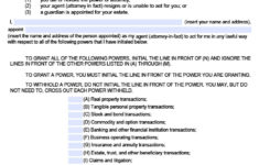 Texas Durable Financial Power Of Attorney Form Power Of