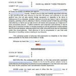 Texas General Financial Power Of Attorney Form Power Of