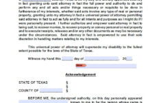 texas general financial power of attorney form power of 1 Texas General Financial Power Of Attorney Form Power Of
