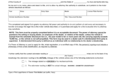 Texas Motor Vehicle Power Of Attorney Form VTR 271 EForms