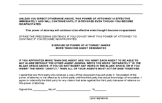 Uniform Statutory Power Of Attorney Form California Free