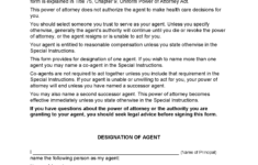 Utah Durable Power Of Attorney Form Fillable PDF Free