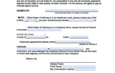 utah vehicle power of attorney form power of attorney Utah Vehicle Power Of Attorney Form Power Of Attorney