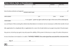 West Virginia Motor Vehicle Power Of Attorney Form DMV 9