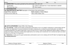 West Virginia Tax Power Of Attorney Form WV 2848 EForms