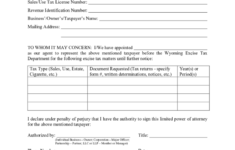 Wyoming Power Of Attorney Form Free Templates In PDF